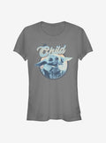 space adventure The Mandalorian The Child Retro Girls T-Shirt