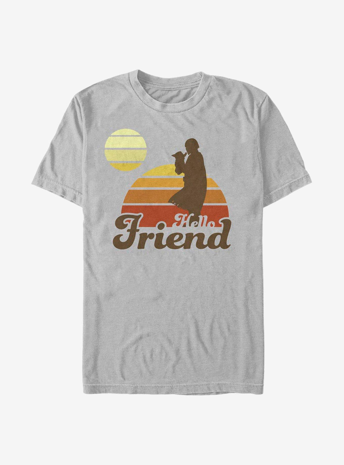 space adventure The Mandalorian Mando Retro Sunset T-Shirt