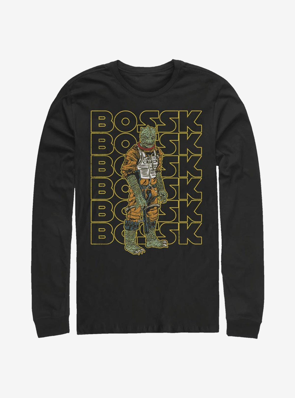 space adventure Bossk Retro Name Long-Sleeve T-Shirt