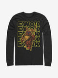 space adventure Retro Ewok Name Long-Sleeve T-Shirt
