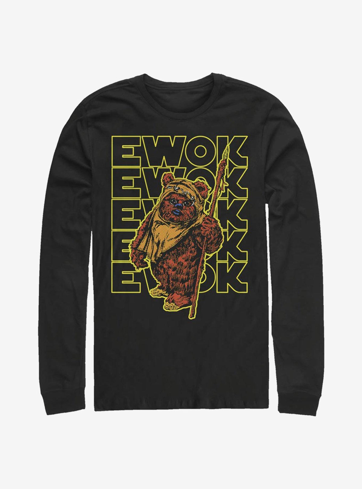 space adventure Retro Ewok Name Long-Sleeve T-Shirt