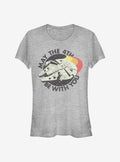 space adventure Retro May 4th Falcon Girls T-Shirt