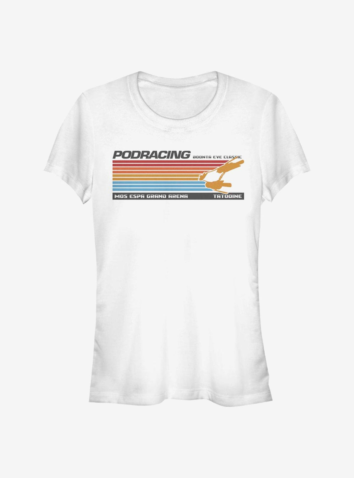 space adventure Retro Line Podrace Girls T-Shirt