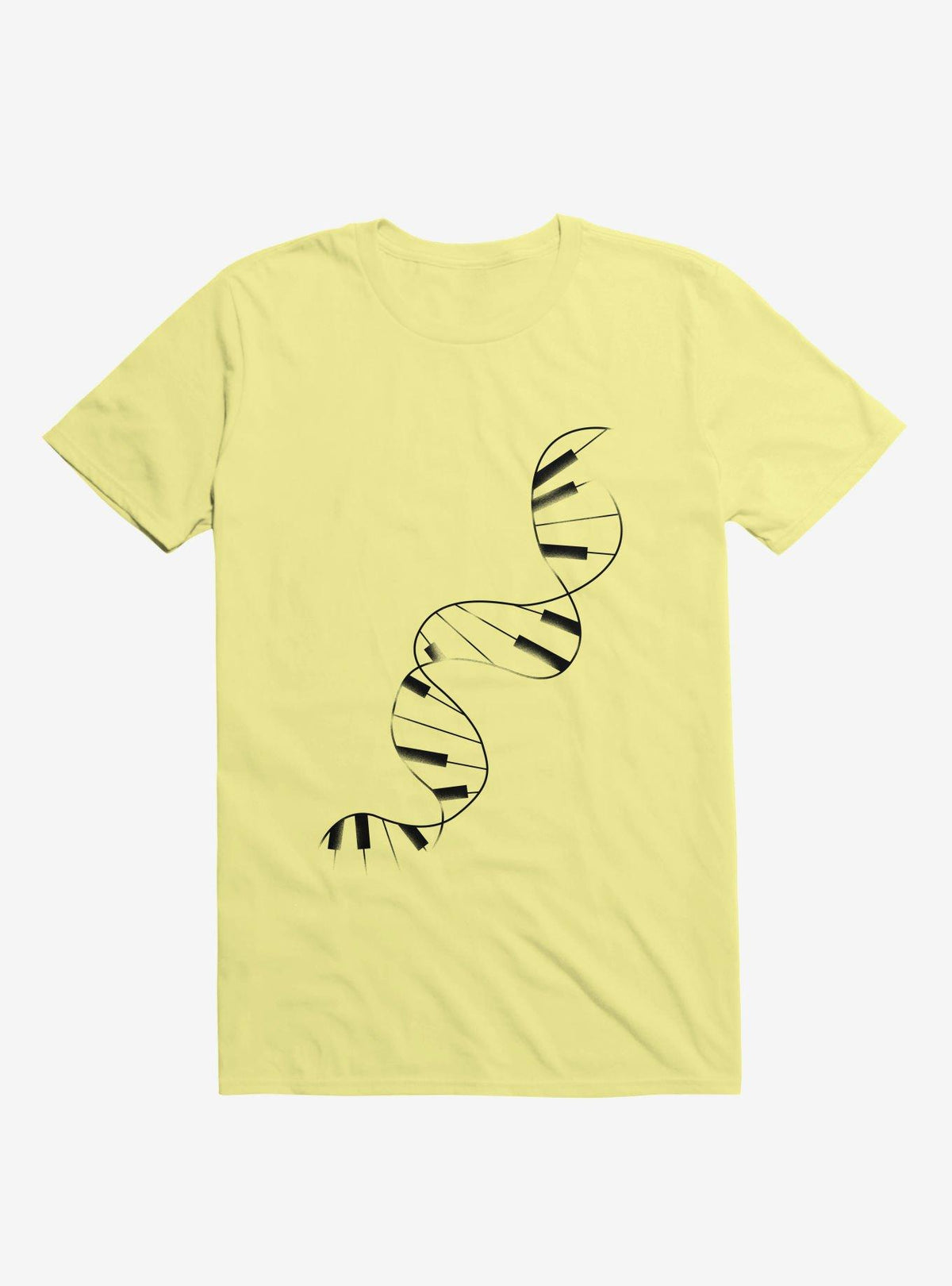 DNA Piano Corn Silk Yellow T-Shirt