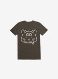 Go Away Cat Brown T-Shirt