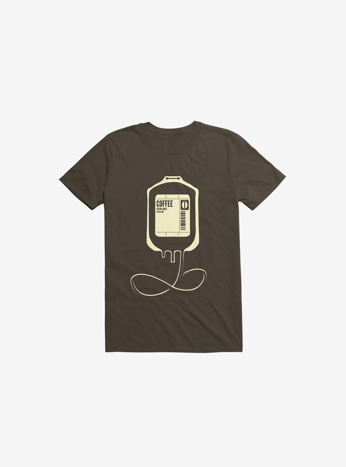 Coffee Transfusion Brown T-Shirt