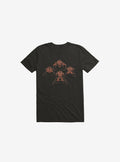 Four Wise Monkeys Black T-Shirt