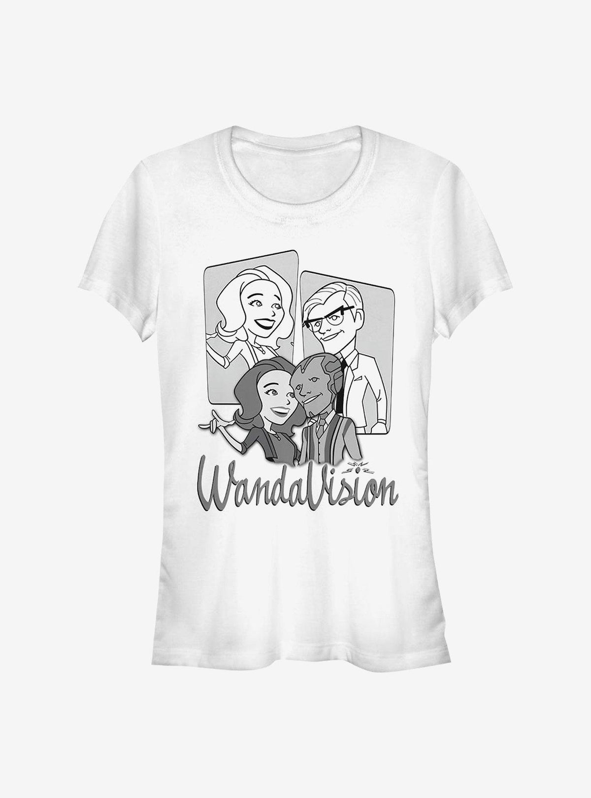 WandaVision Retro Character Panels Girls T-Shirt