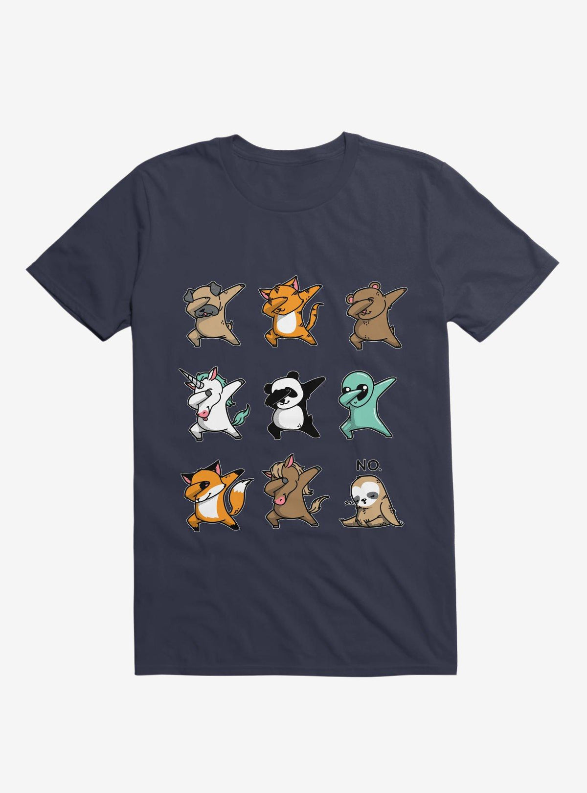 Dabbing Party Navy Blue T-Shirt