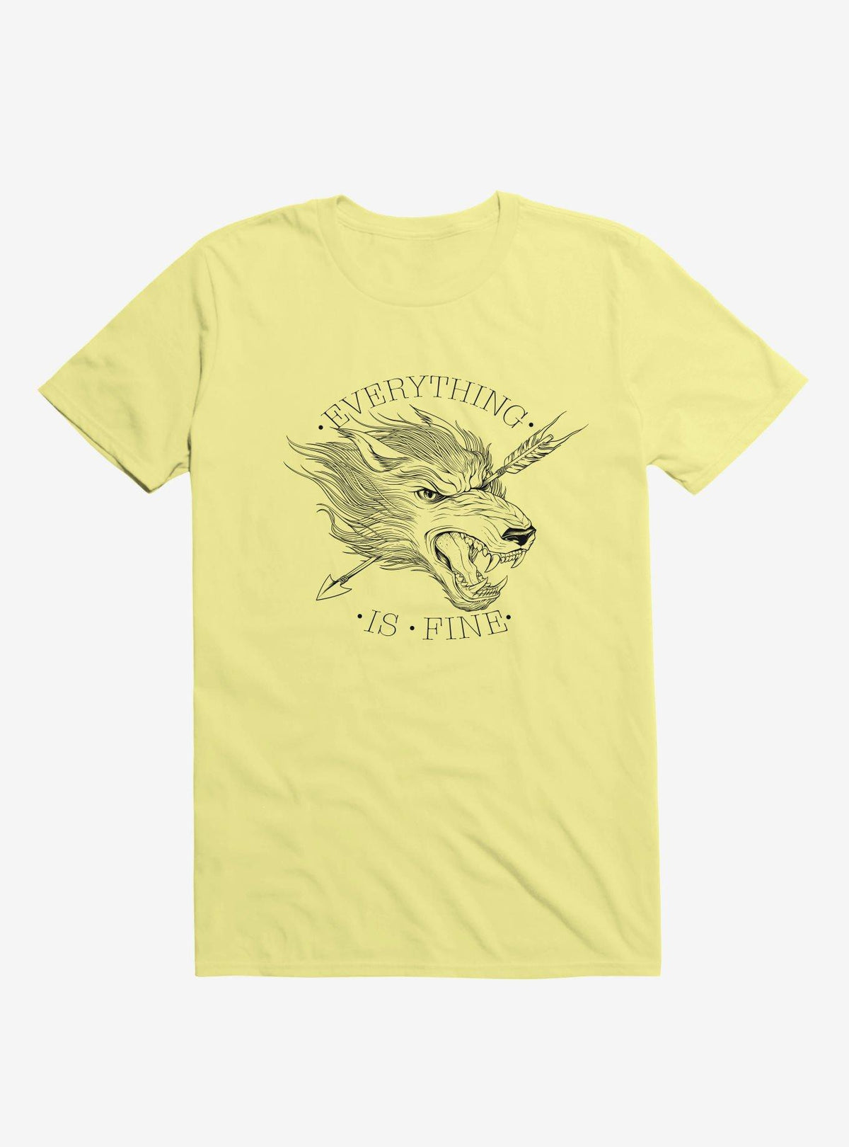 Everything Is Fine Corn Silk Yellow T-Shirt
