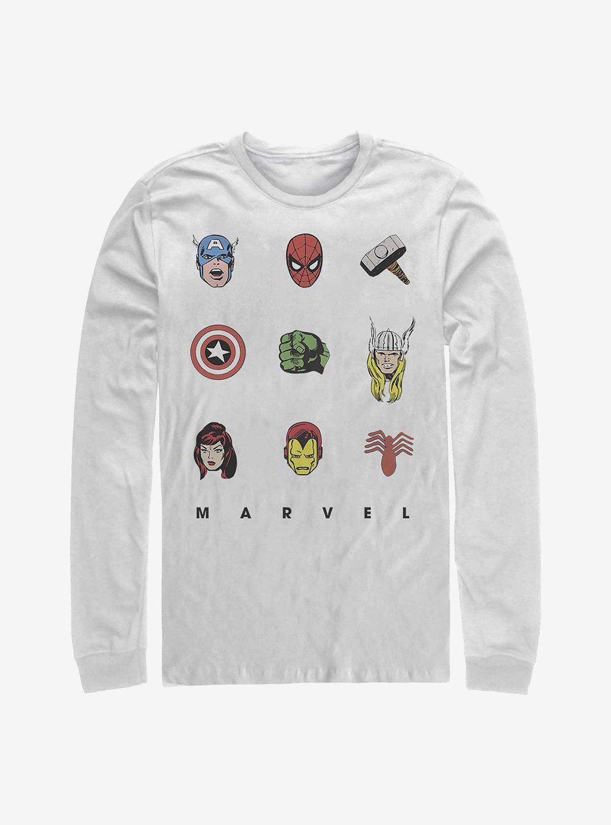 Avengers Retro Icons Long-Sleeve T-Shirt