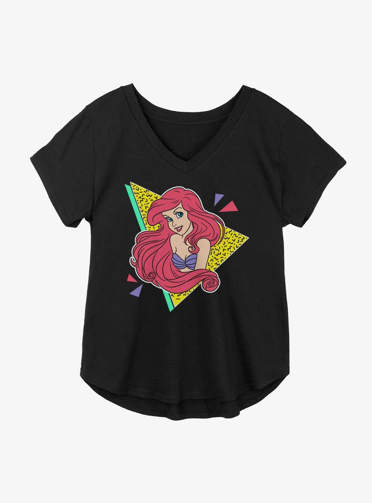 The Little Mermaid Retro Splash Girls Plus Size T-Shirt