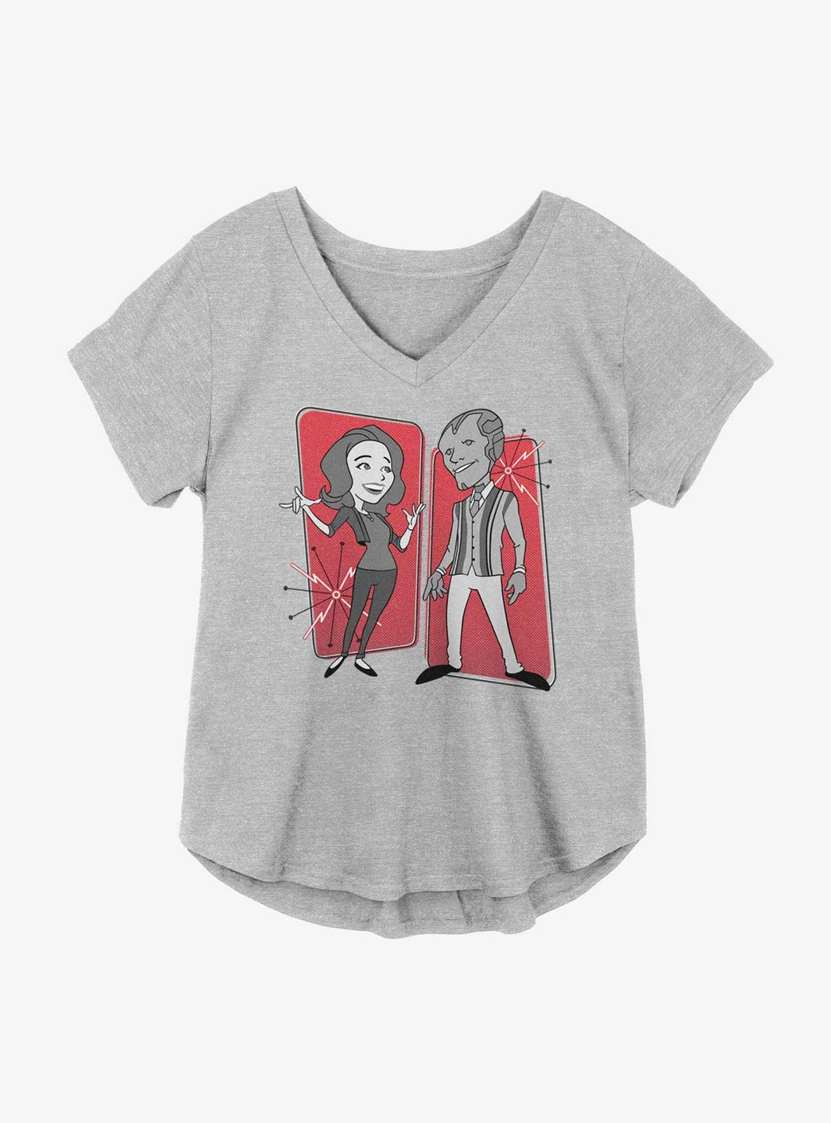 WandaVision Retro Panels Girls Plus Size T-Shirt