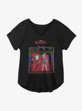 WandaVision Retro Glitch Television Girls Plus Size T-Shirt