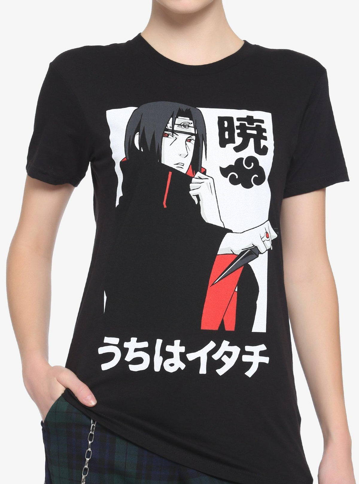 anime ninja Shippuden Akatsuki Itachi Boyfriend Fit Girls T-Shirt