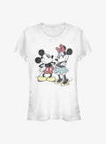 Mickey Mouse Mickey Minnie Retro Girls T-Shirt