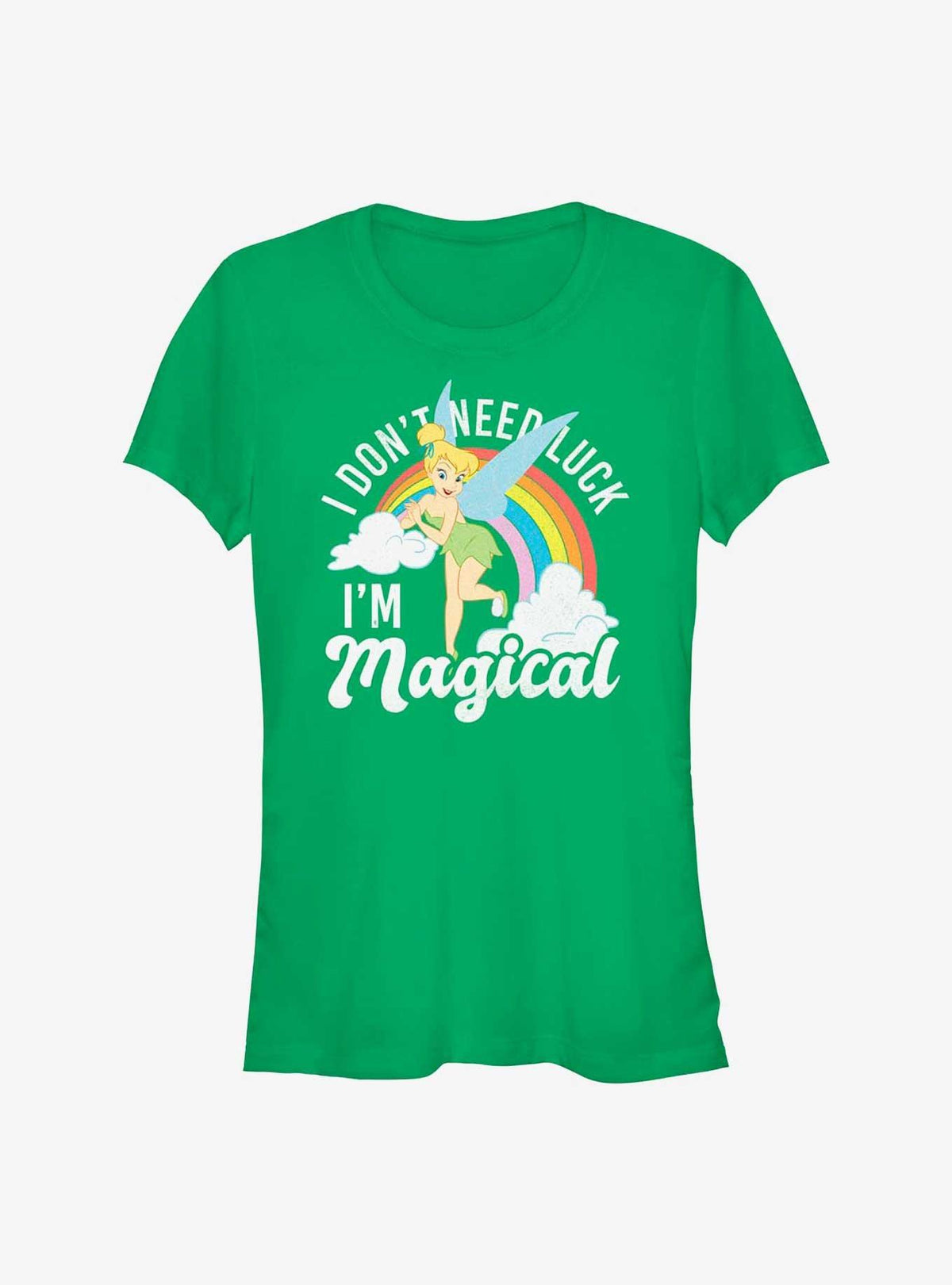 Peter Pan Tinker Bell Don't Need Luck Girls T-Shirt