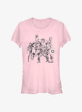 Avengers Retro Group Girls T-Shirt