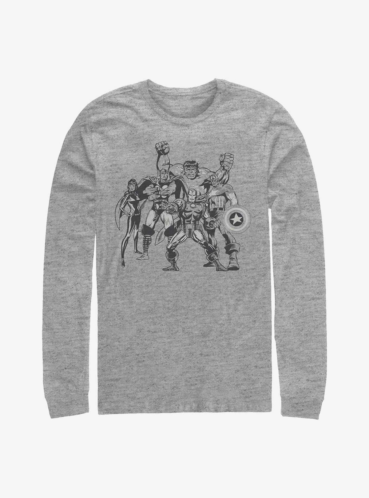 Avengers Retro Group Long-Sleeve T-Shirt