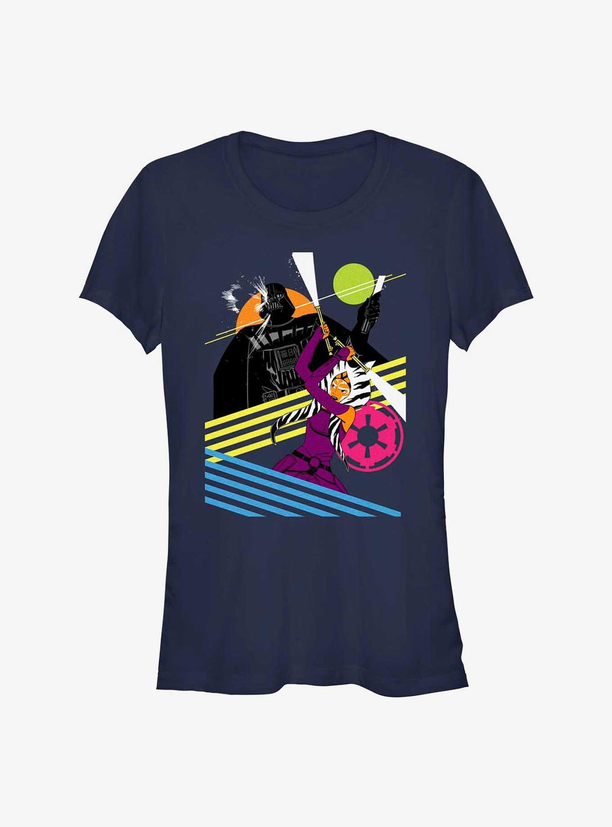 space adventure Ahsoka And Vader Retro Girl's T-Shirt
