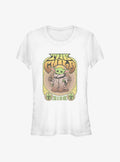 space adventure The Mandalorian Retro Grogu Girls T-Shirt