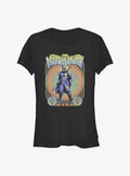 space adventure The Mandalorian Retro Mando Girls T-Shirt