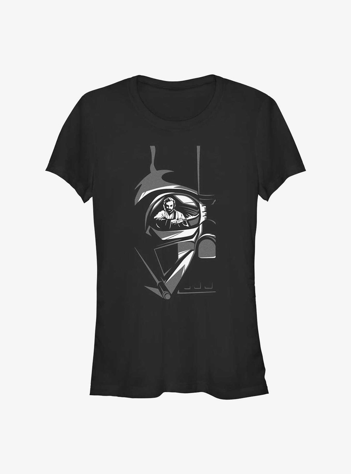 space adventure Obi-Wan Kenobi Vader Reflection Girls T-Shirt