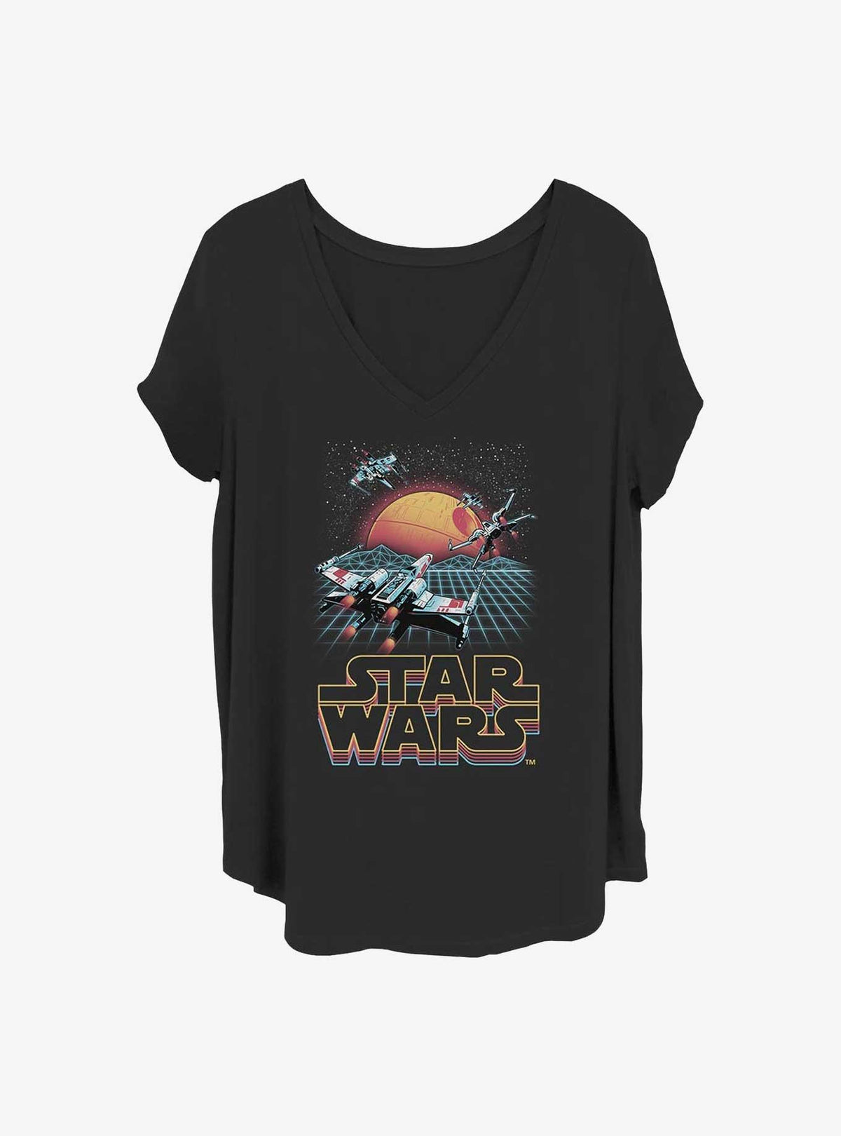 space adventure Retro X-Wing Girls T-Shirt Plus Size