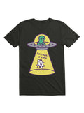 Kawaii Cat Abduction By Alien T-Shirt 2
