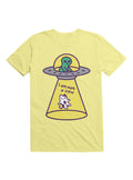 Kawaii Cat Abduction By Alien T-Shirt 4
