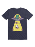 Kawaii Cat Abduction By Alien T-Shirt 3