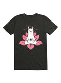 Kawaii Cute Llama Doing Yoga Llamaste Namaste Funny Meditation T-Shirt 4