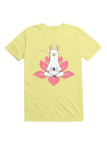 Kawaii Cute Llama Doing Yoga Llamaste Namaste Funny Meditation T-Shirt 6