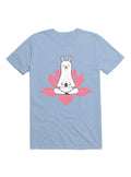 Kawaii Cute Llama Doing Yoga Llamaste Namaste Funny Meditation T-Shirt 5