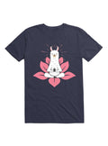 Kawaii Cute Llama Doing Yoga Llamaste Namaste Funny Meditation T-Shirt 2