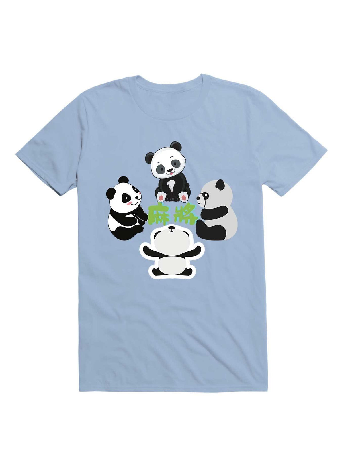 Kawaii Mahjong Panda Cute Funny T-Shirt 3