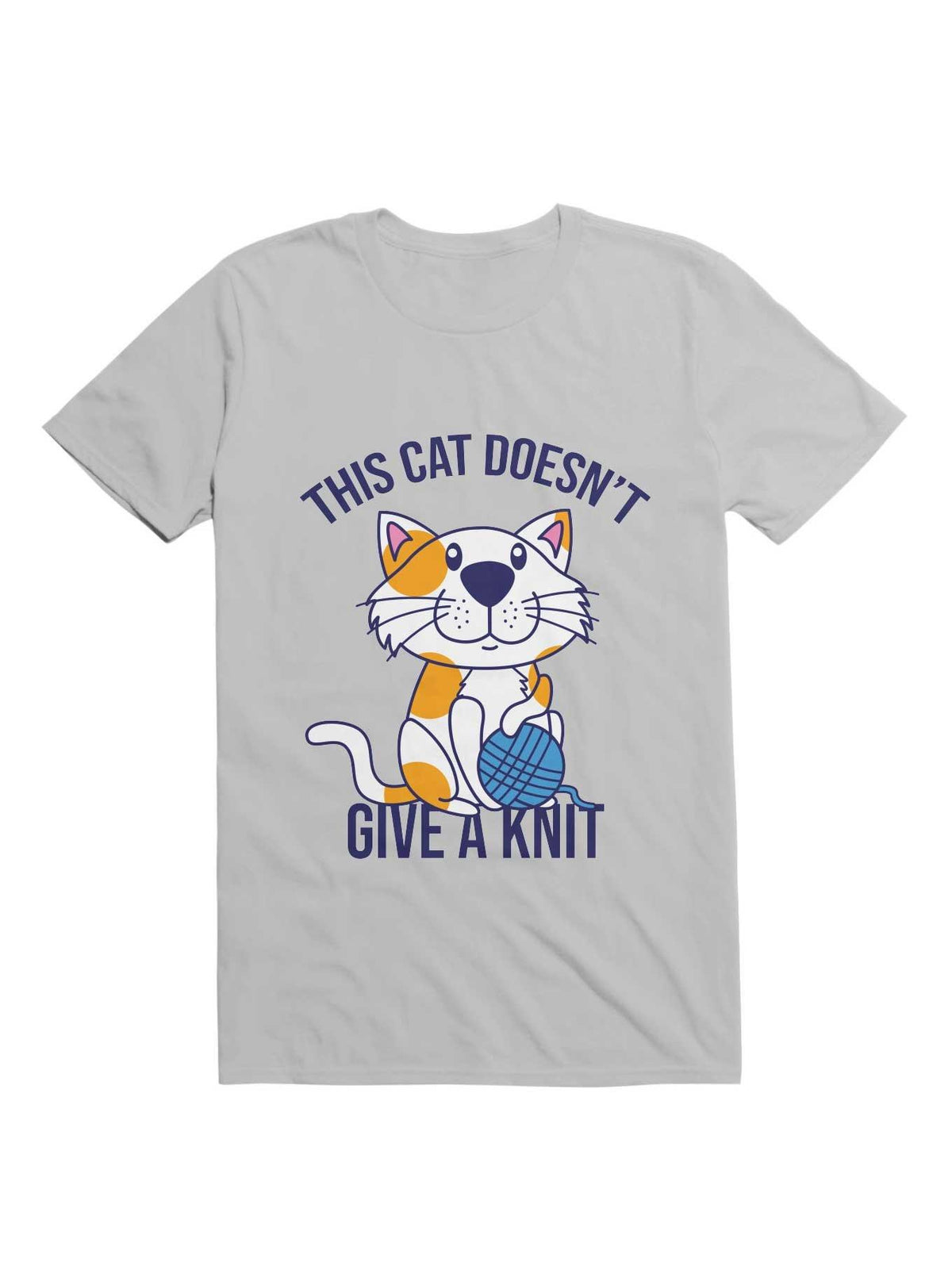 Kawaii This Cat Doesn't Give A Knit T-Shirt 3