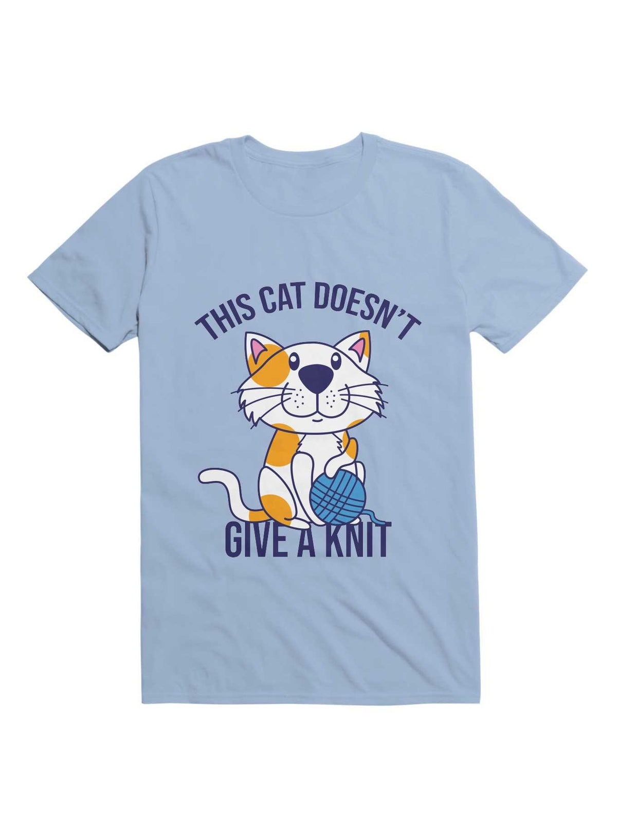 Kawaii This Cat Doesn't Give A Knit T-Shirt