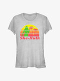 She-Hulk Attorney At Law Retro Sunset Girls T-Shirt