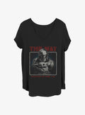 space adventure The Mandalorian Retro Way Girls T-Shirt Plus Size