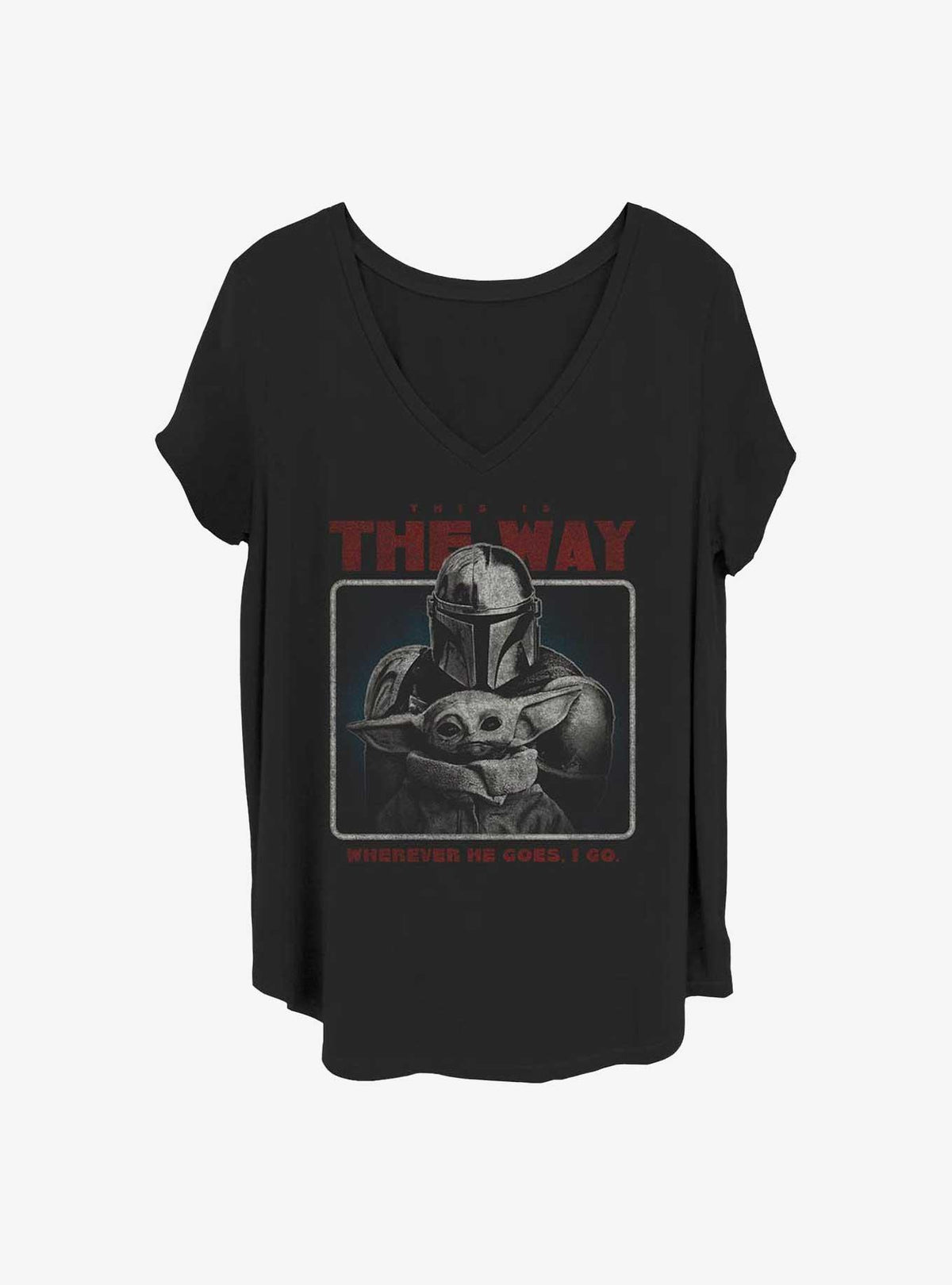 space adventure The Mandalorian Retro Way Girls T-Shirt Plus Size
