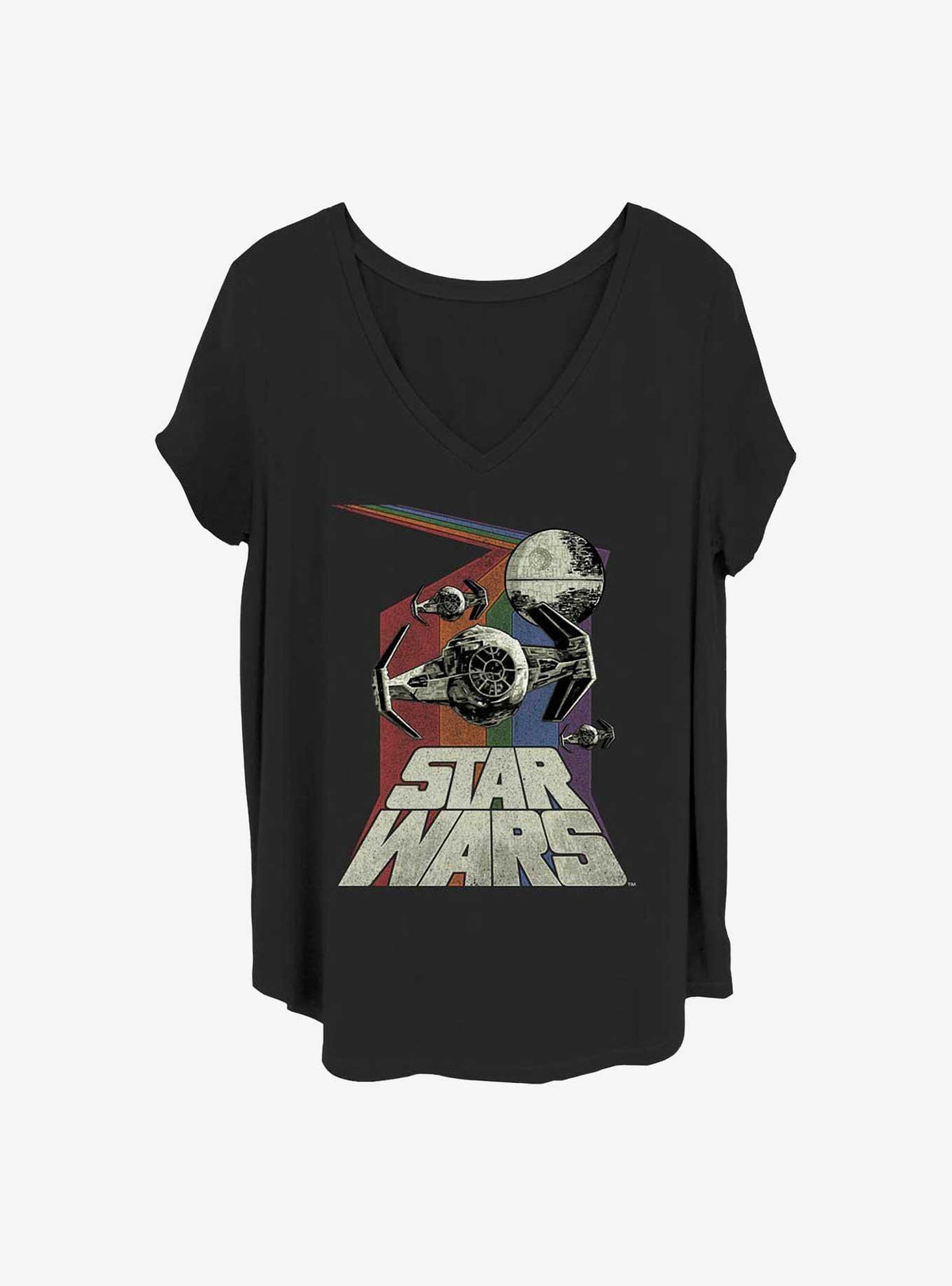 space adventure Retro Wars Girls T-Shirt Plus Size