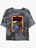 Stranger Things Retro Mash Mineral Wash Crop Girls T-Shirt 2