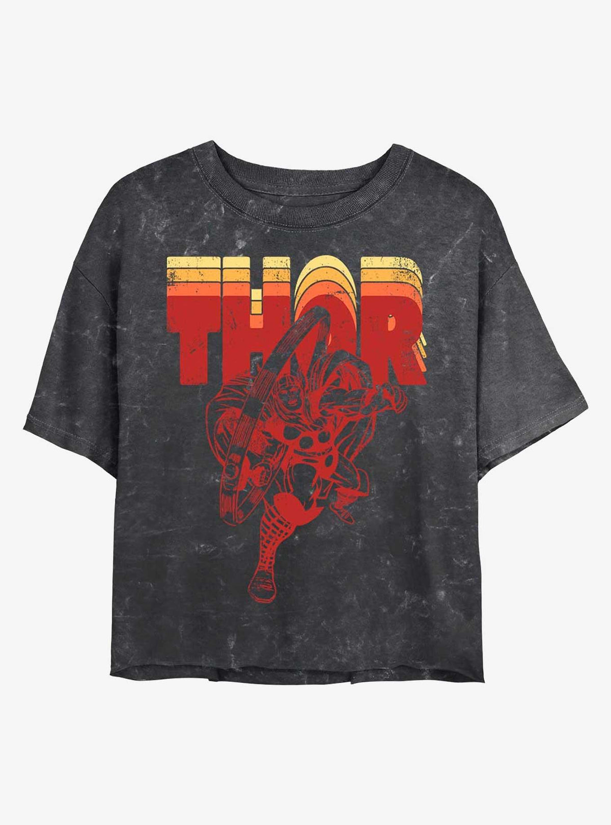 Thor Retro Thor Mineral Wash Crop Girls T-Shirt