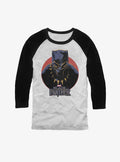 Black Panther Retro Panther Raglan T-Shirt