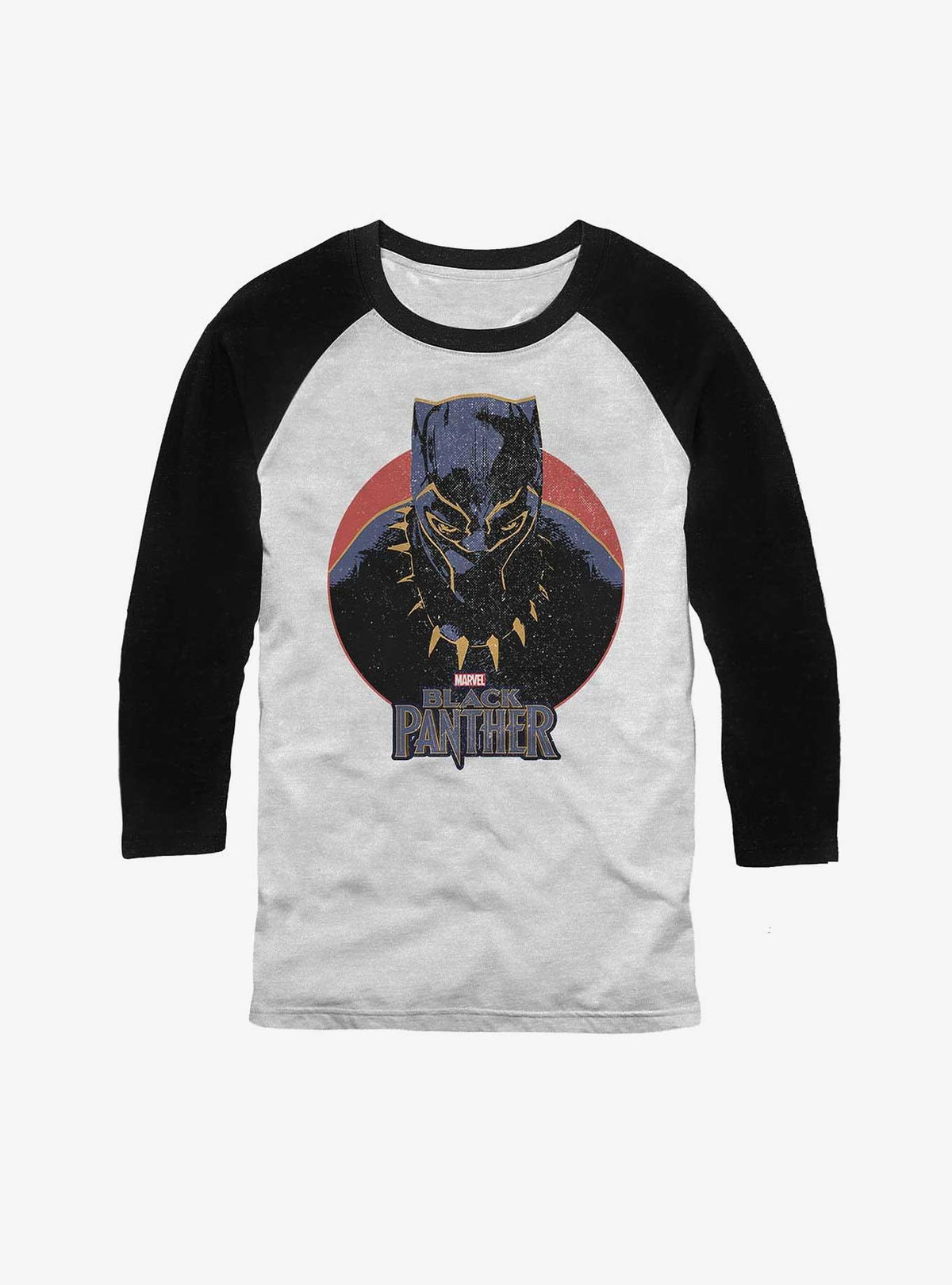 Black Panther Retro Panther Raglan T-Shirt