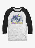space adventure The Rise of Skywalker Retro Rebel Raglan T-Shirt