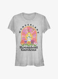Alice In Wonderland Retro Botanical Garden Girls T-Shirt