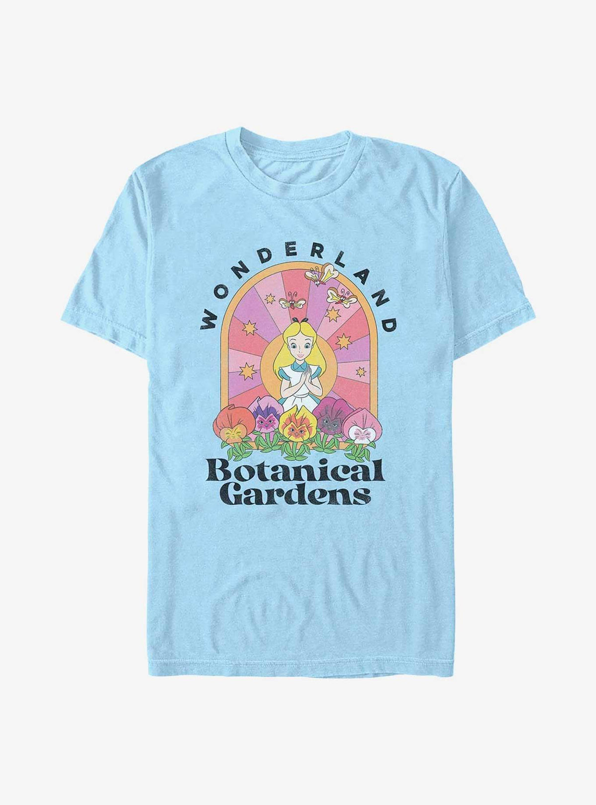 Alice In Wonderland Retro Botanical Garden T-Shirt