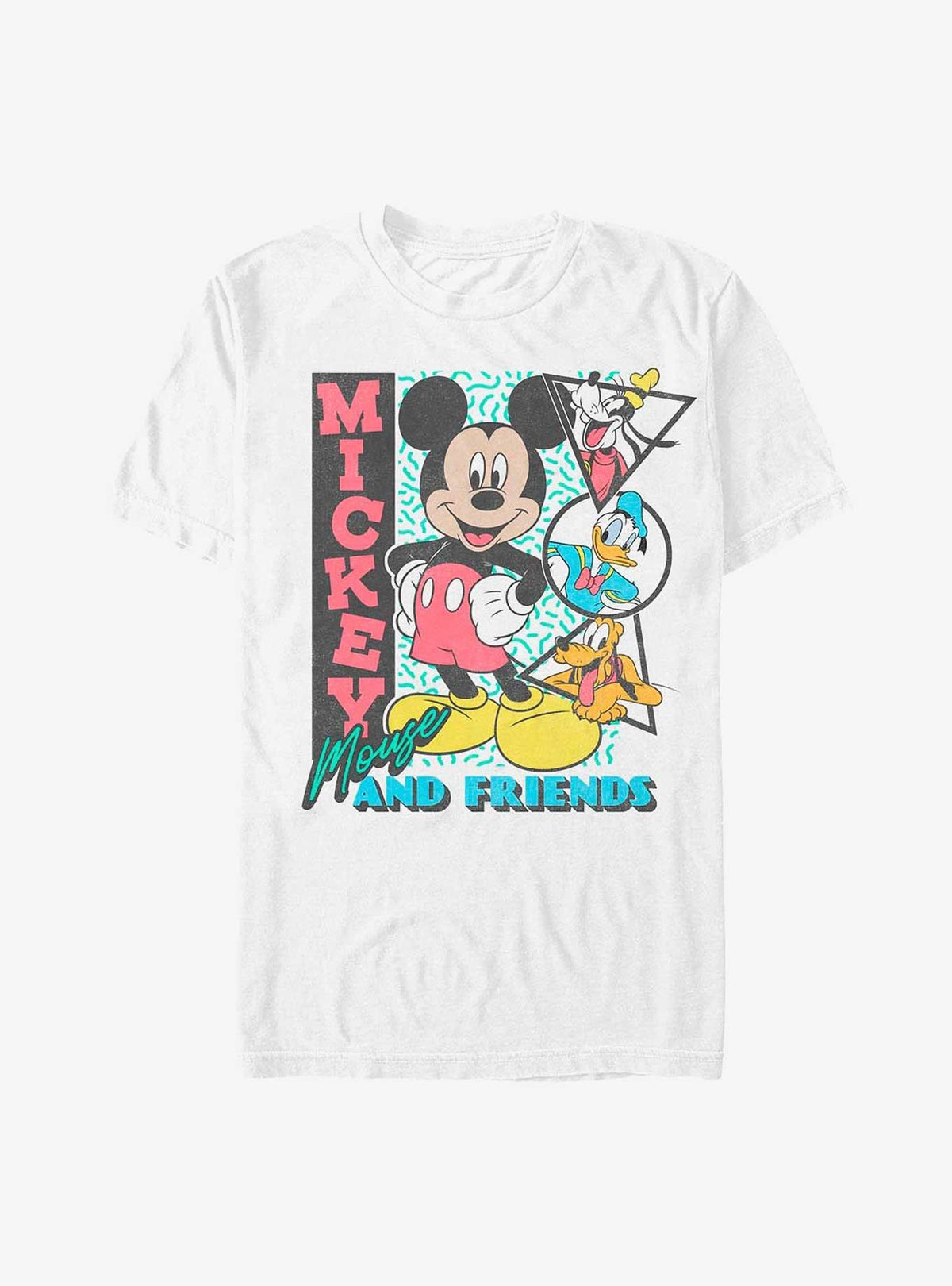 Mickey Mouse Friends Retro Shapes T-Shirt
